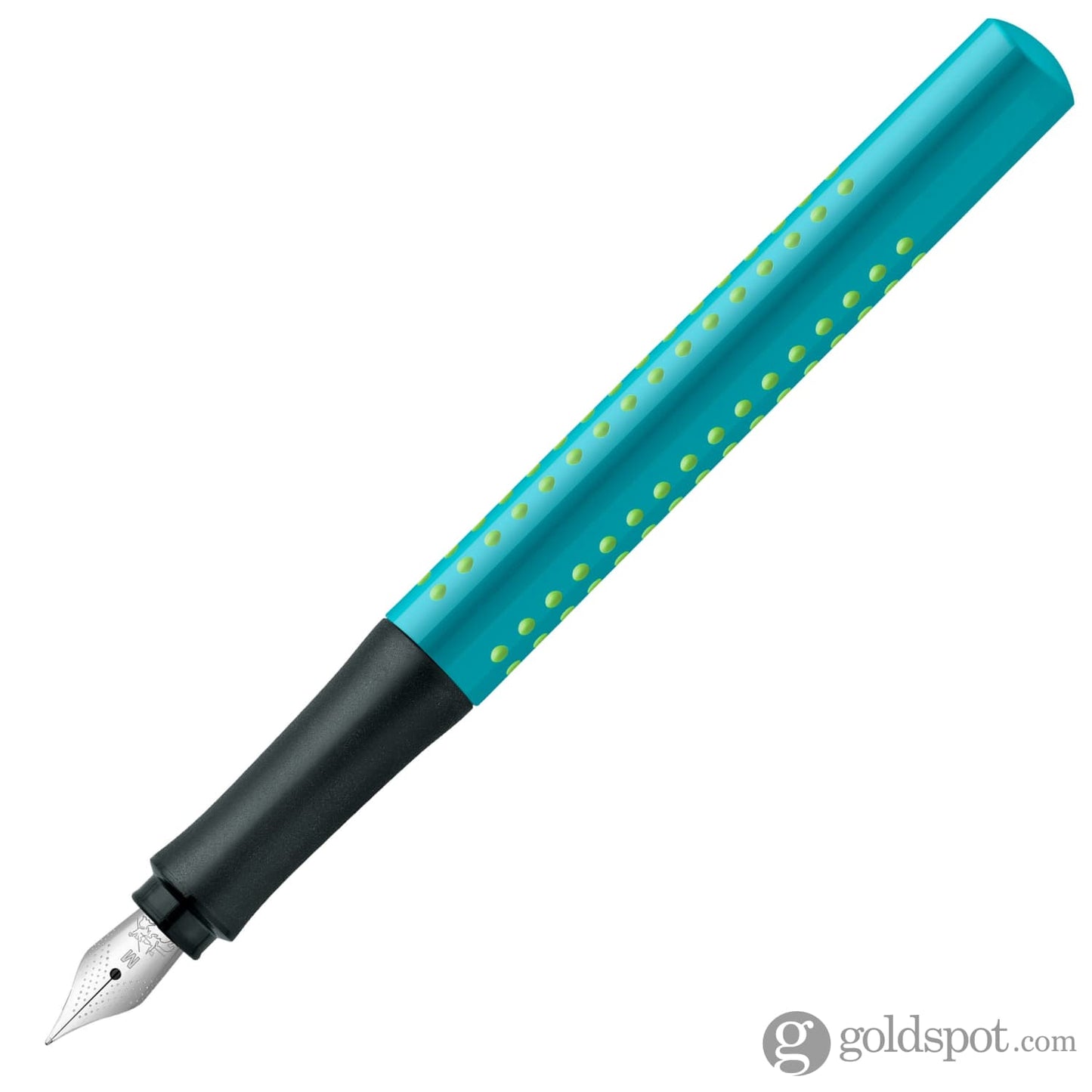 Faber-Castell Grip 2010 Fountain Pen in Bicolor Turquoise with Cartridges - Extra Fine Point Fountain Pen