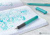 Faber-Castell Grip 2010 Fountain Pen in Bicolor Turquoise with Cartridges - Extra Fine Point Fountain Pen