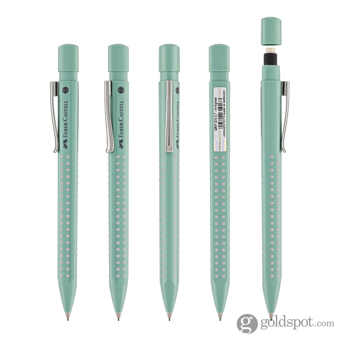 Faber-Castell Grip 2011 Mechanical Pencil in Mint Green - 0.7mm Mechanical Pencil