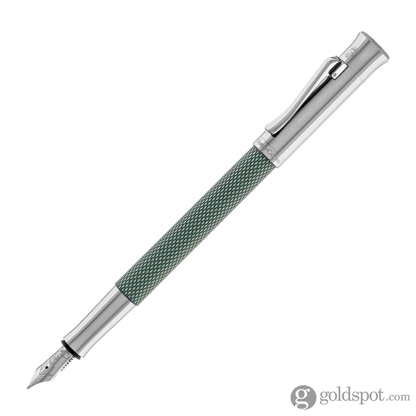 Faber-Castell Guilloche Fountain Pen in Sage Green Fountain Pen
