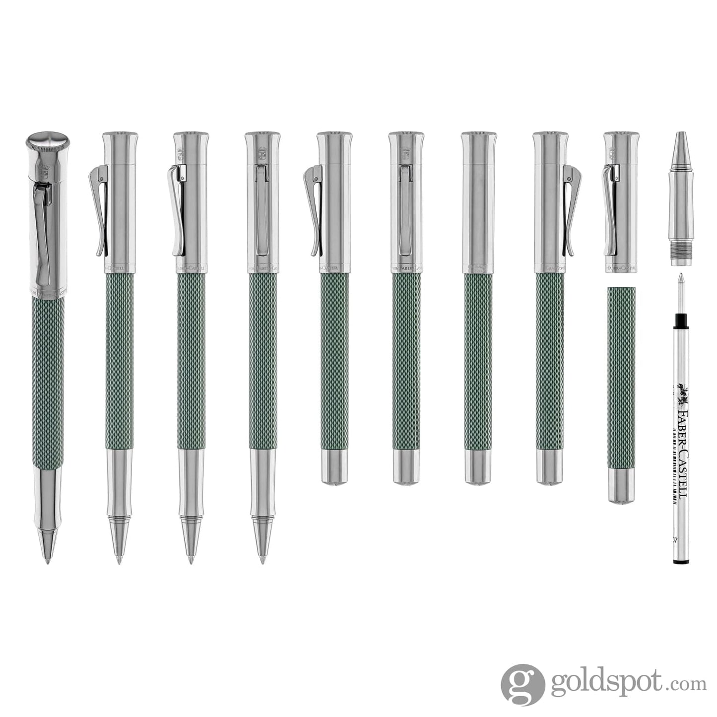 Faber-Castell Guilloche Rollerball Pen in Sage Green Rollerball Pen