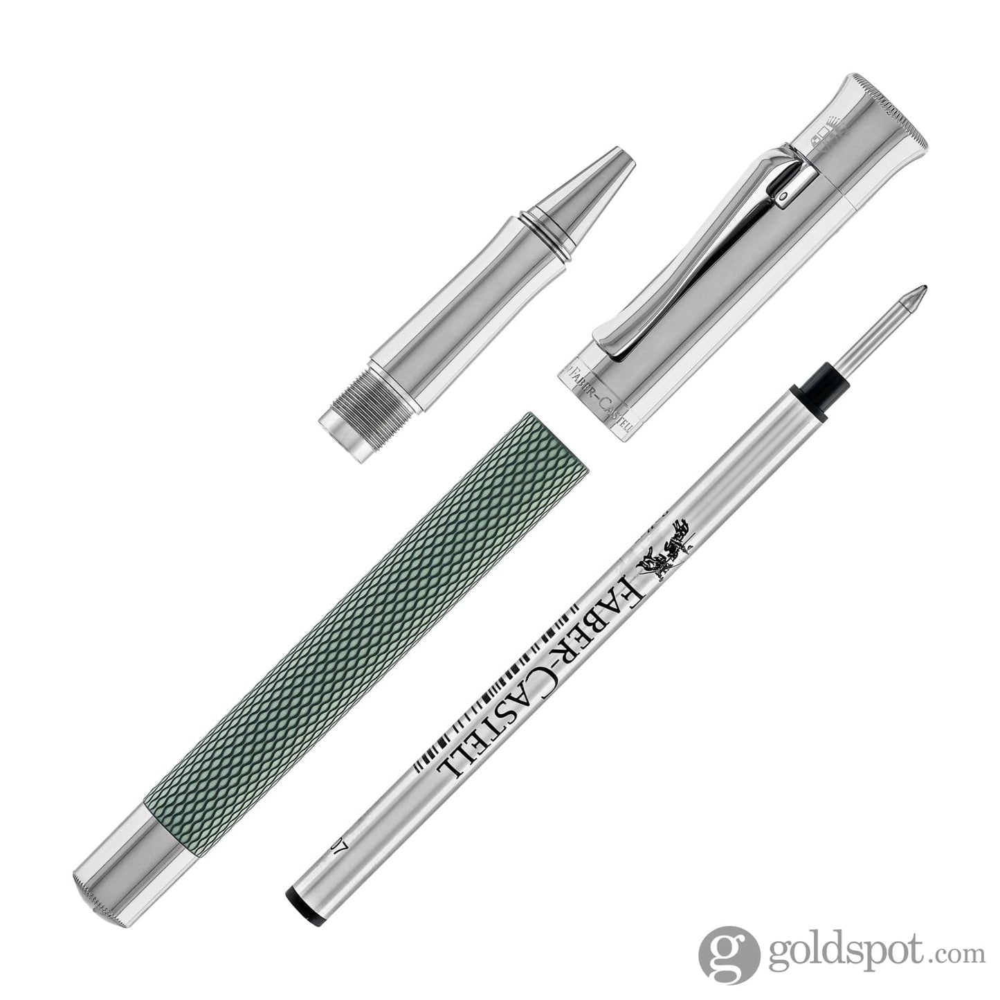 Faber-Castell Guilloche Rollerball Pen in Sage Green Rollerball Pen