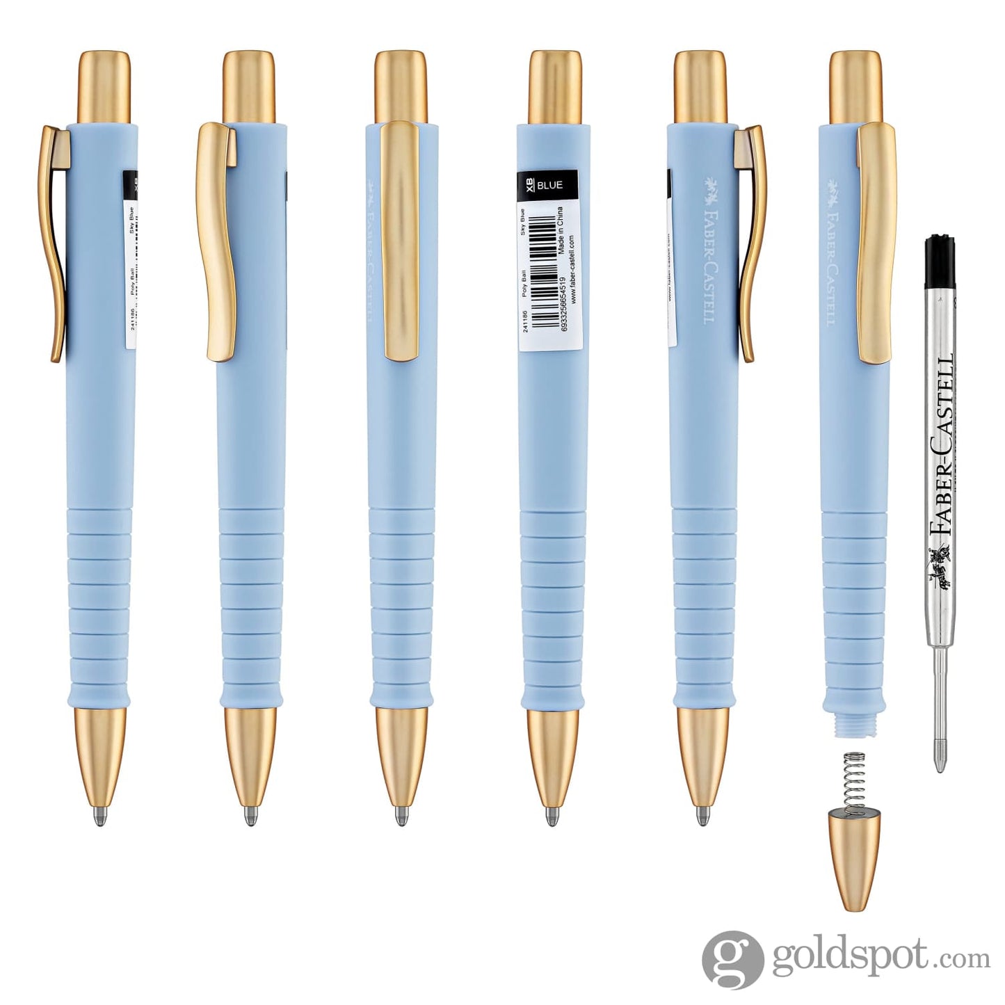Faber-Castell Poly Ball Ballpoint Pen in Sky Blue Ballpoint Pens