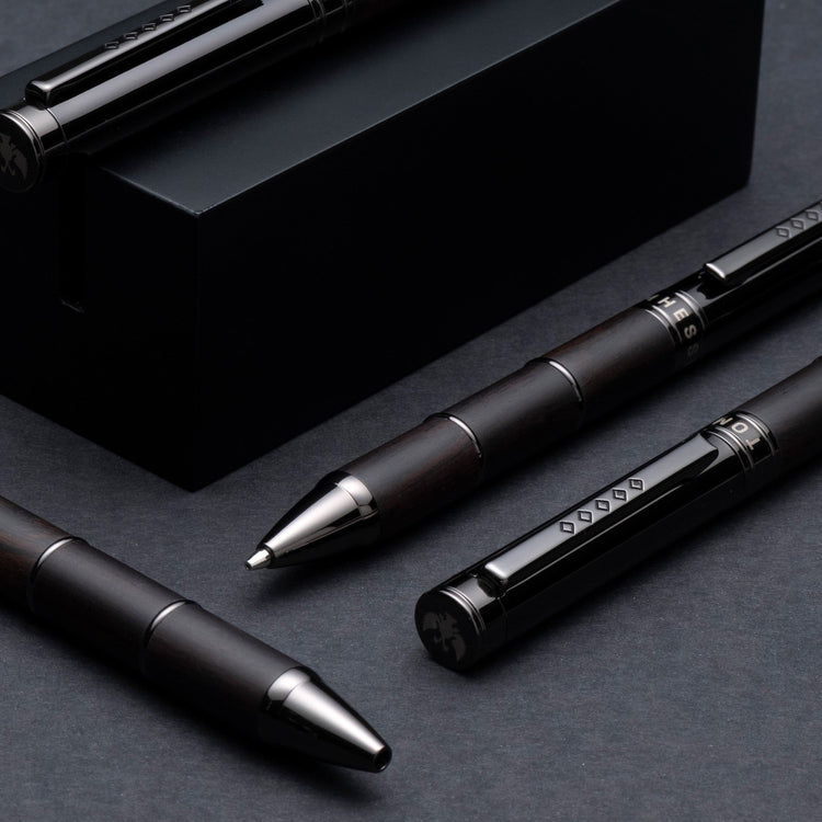 Tom Hessin Revolution Rollerball Pen in Charcoal