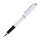 Cross Lume Fountain Pen in Porcelain White with Polished Chrome Appointments - Medium Nib