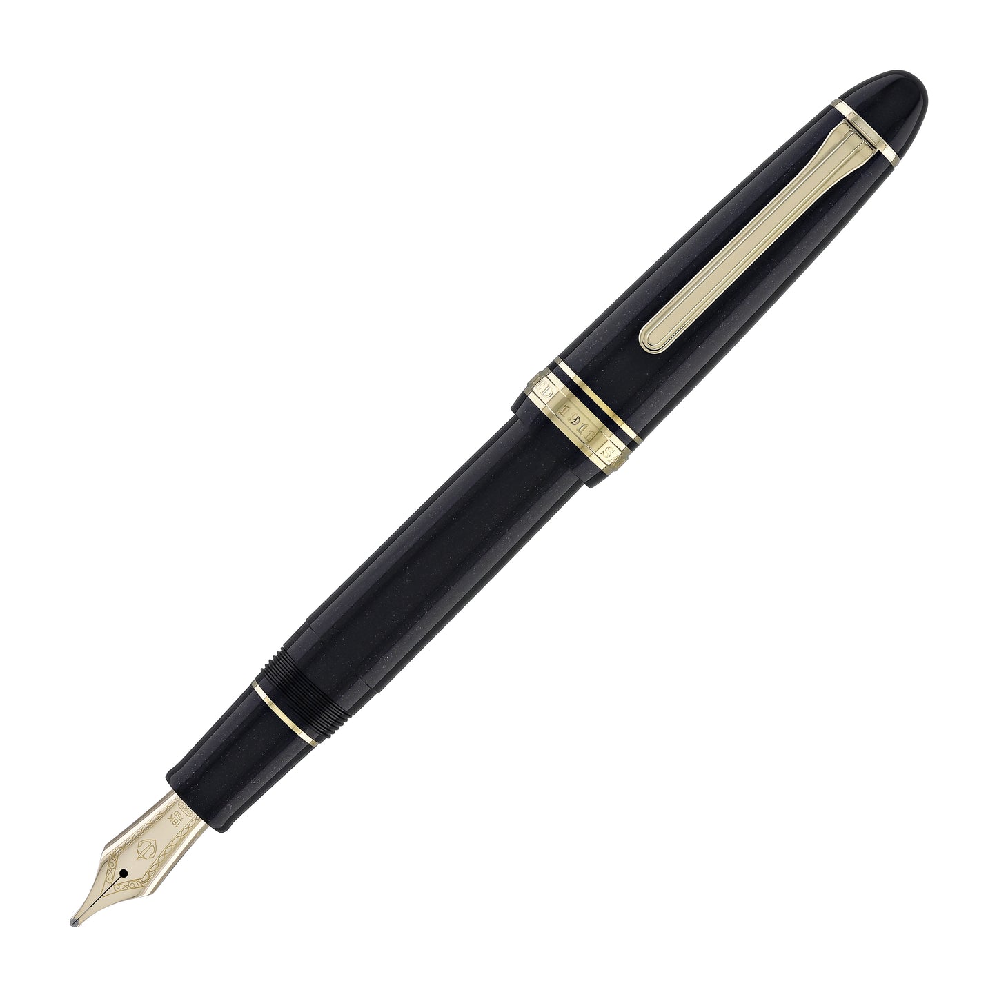 Sailor 1911 Large Fountain Pen in Shining Black - 18kt Gold Nib