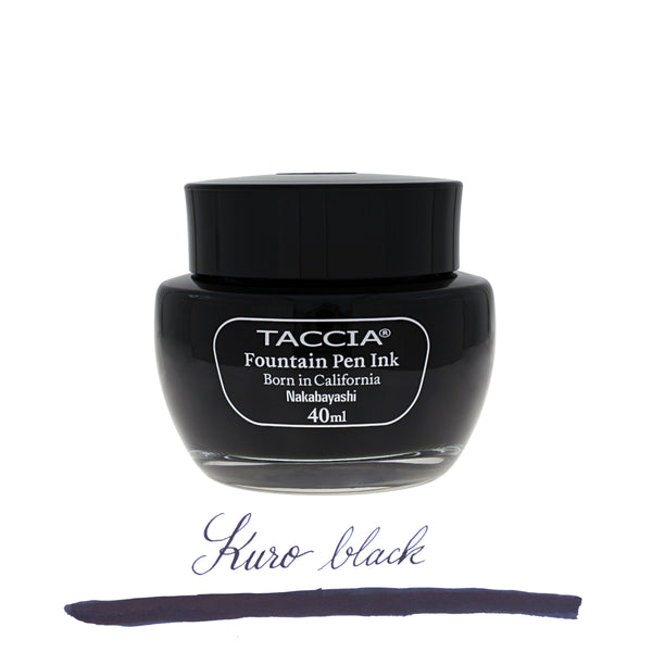 Taccia Bottled Ink in Kuro Black - 40 mL