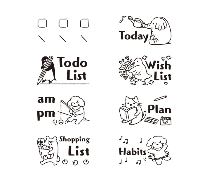 Midori Paintable Rotating Stamp in Dial List