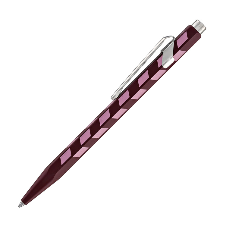 Caran d'Ache 849 Mosaic Ballpoint Pen in Garnet Red