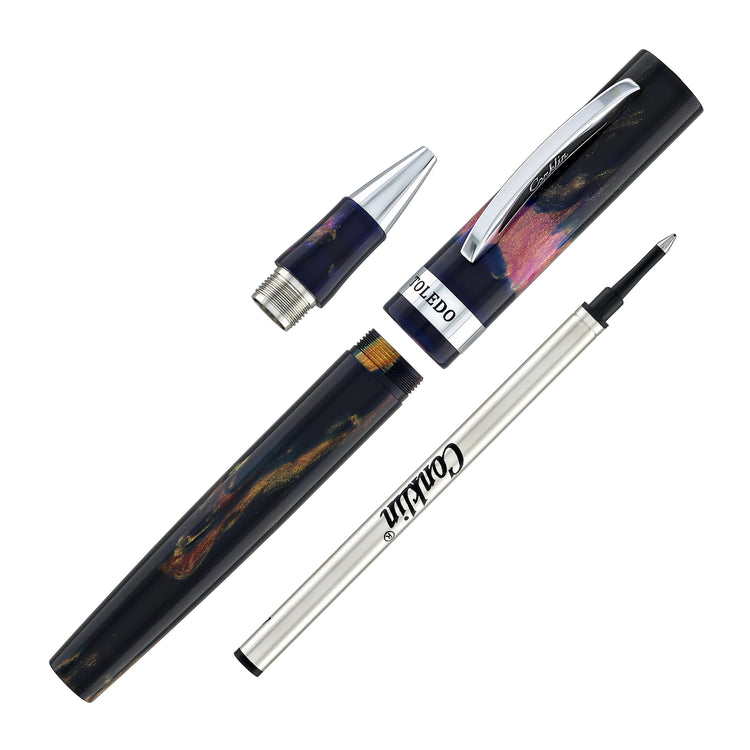 Conklin Toledo Rollerball Pen in Golden Evergreen Whisper with Chrome - Limited Edition