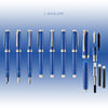 Sailor Pro Gear Slim Fountain Pen in Blue Cobra - 14kt Gold Nib with Special Gifts Fountain Pen