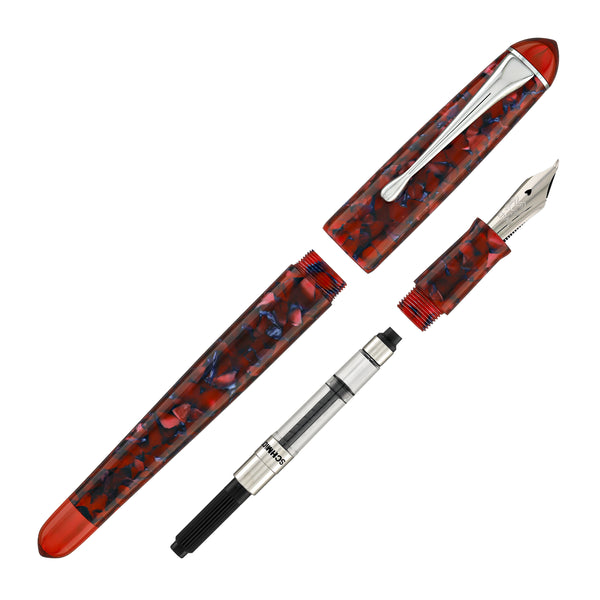 Magna Carta Urban Fountain Pen in Crimsonite - Fude Nib Fountain Pen