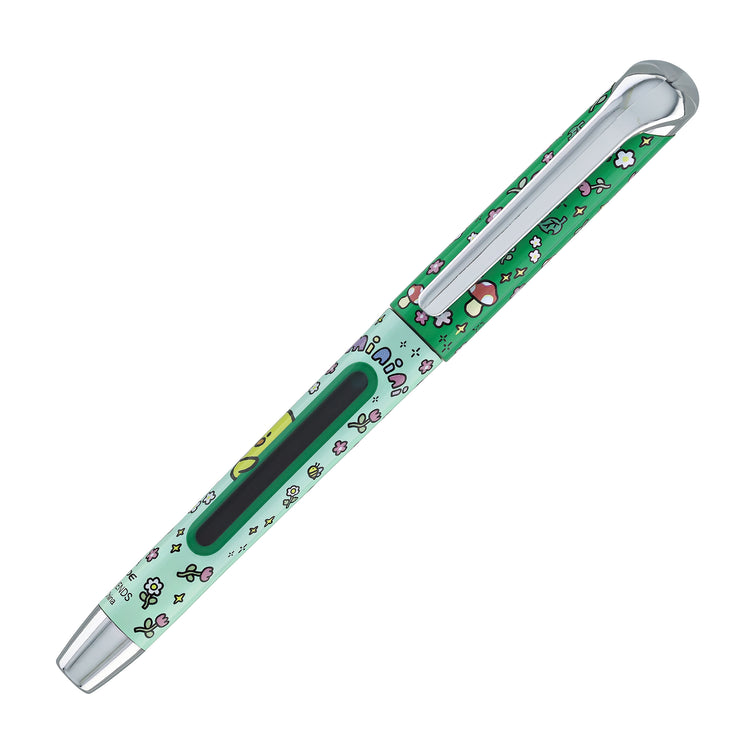 Itoya Line Friends Minini Blade Fountain Pen in Green (Selini)