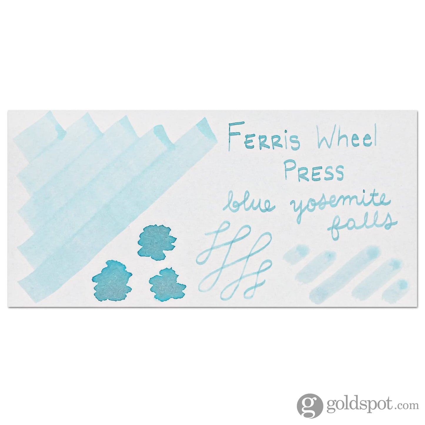 Ferris Wheel Press Bottle Ink in Blue Yosemite Falls - 38 mL Bottled Ink