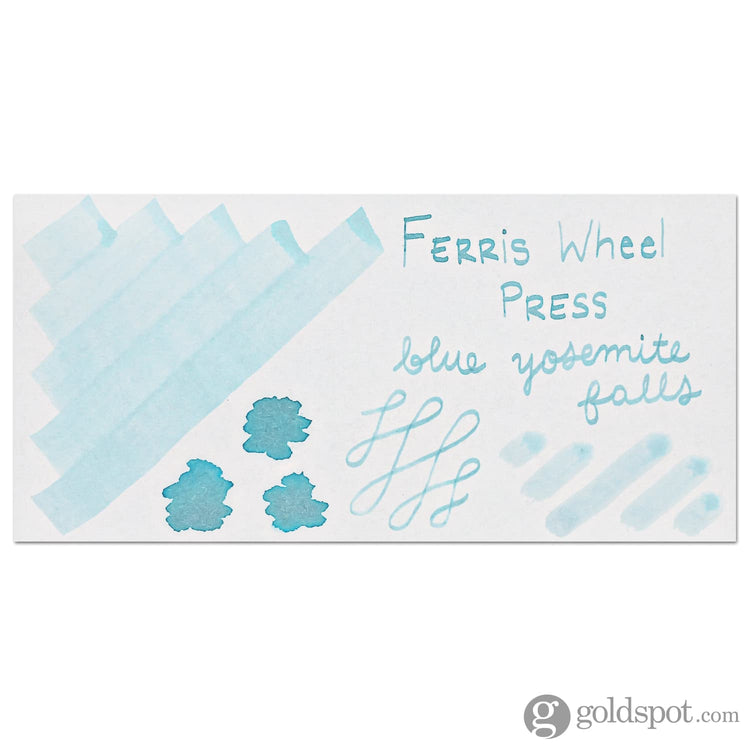 Ferris Wheel Press Bottle Ink in Blue Yosemite Falls - 38 mL Bottled Ink