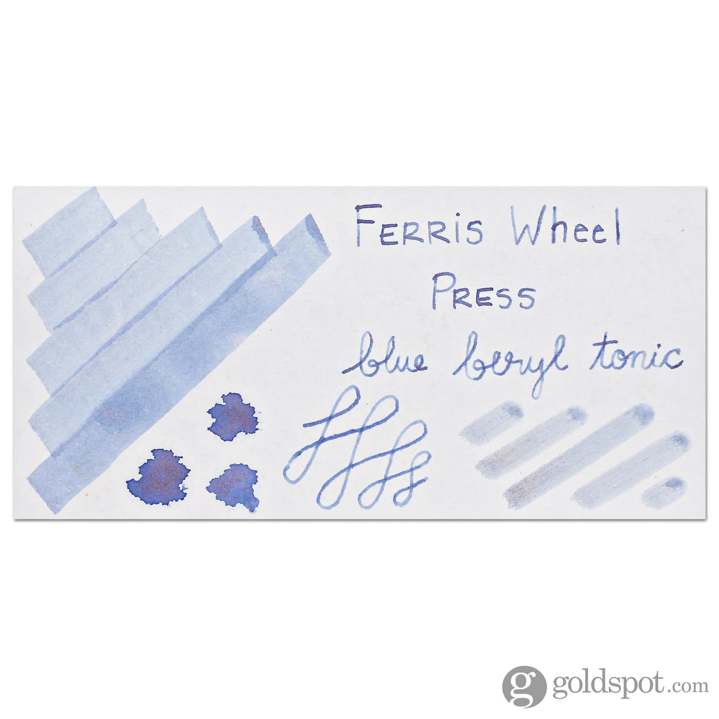 Ferris Wheel Press Bottled Ink in Blue Berly Tonic - 20 mL Bottled Ink