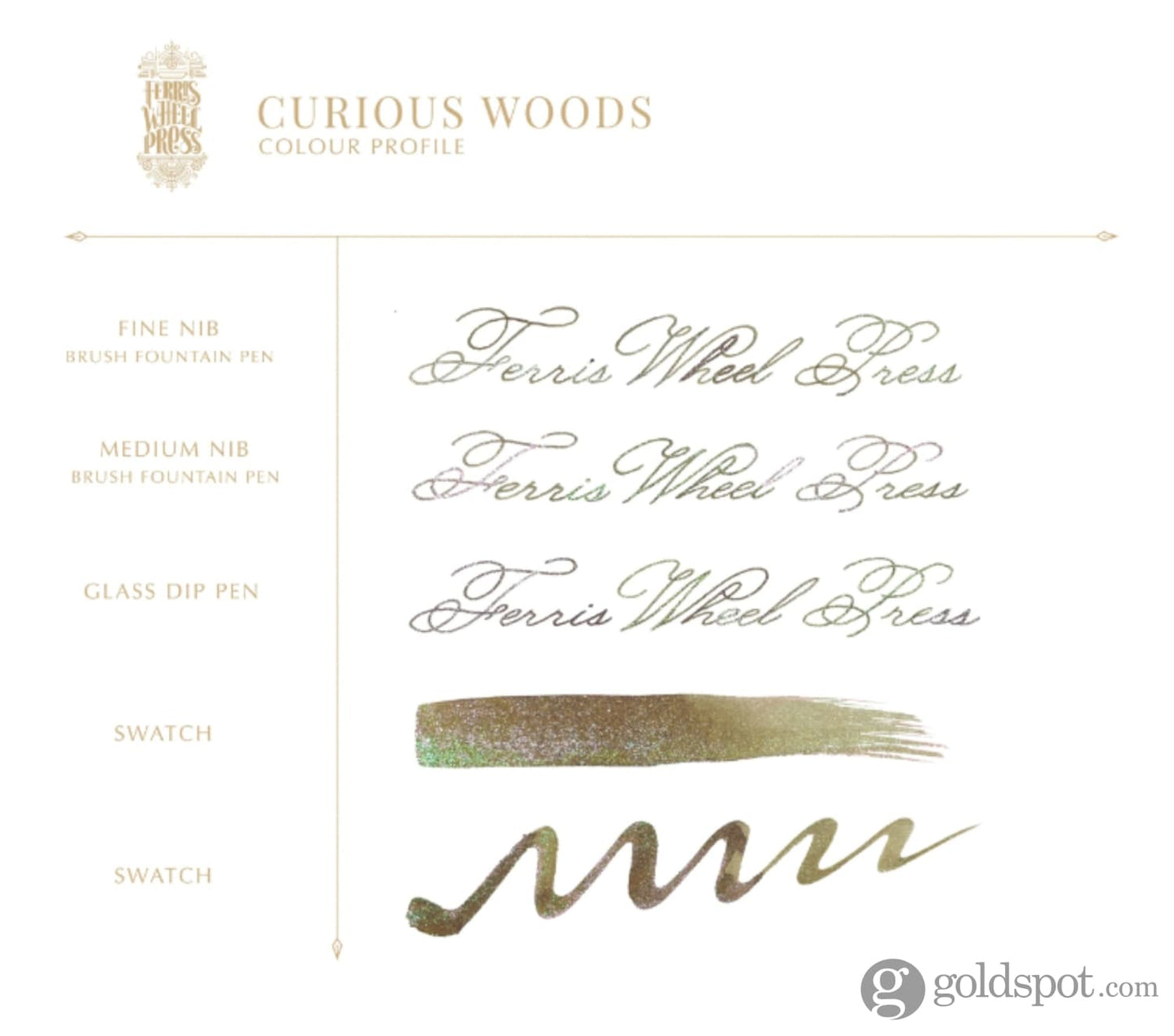 Ferris Wheel Press Bottled Ink in Curious Woods - 20 mL Bottled Ink