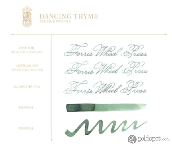 Ferris Wheel Press Bottled Ink in Dancing Thyme - 38mL Bottled Ink