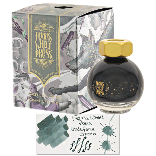 Ferris Wheel Press Bottled Ink in Galeforce Green - 20mL