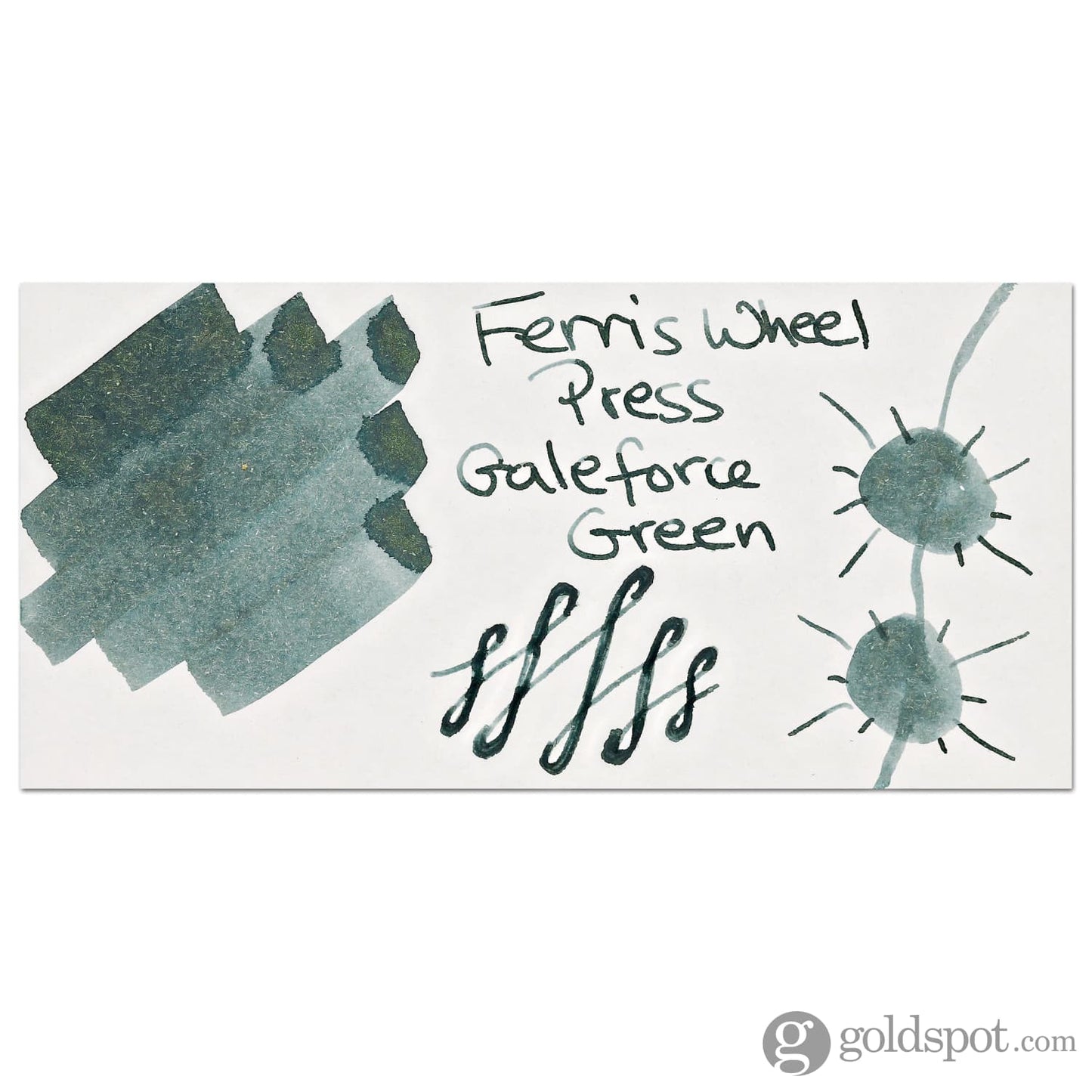 Ferris Wheel Press Bottled Ink in Galeforce Green - 20mL Bottled Ink