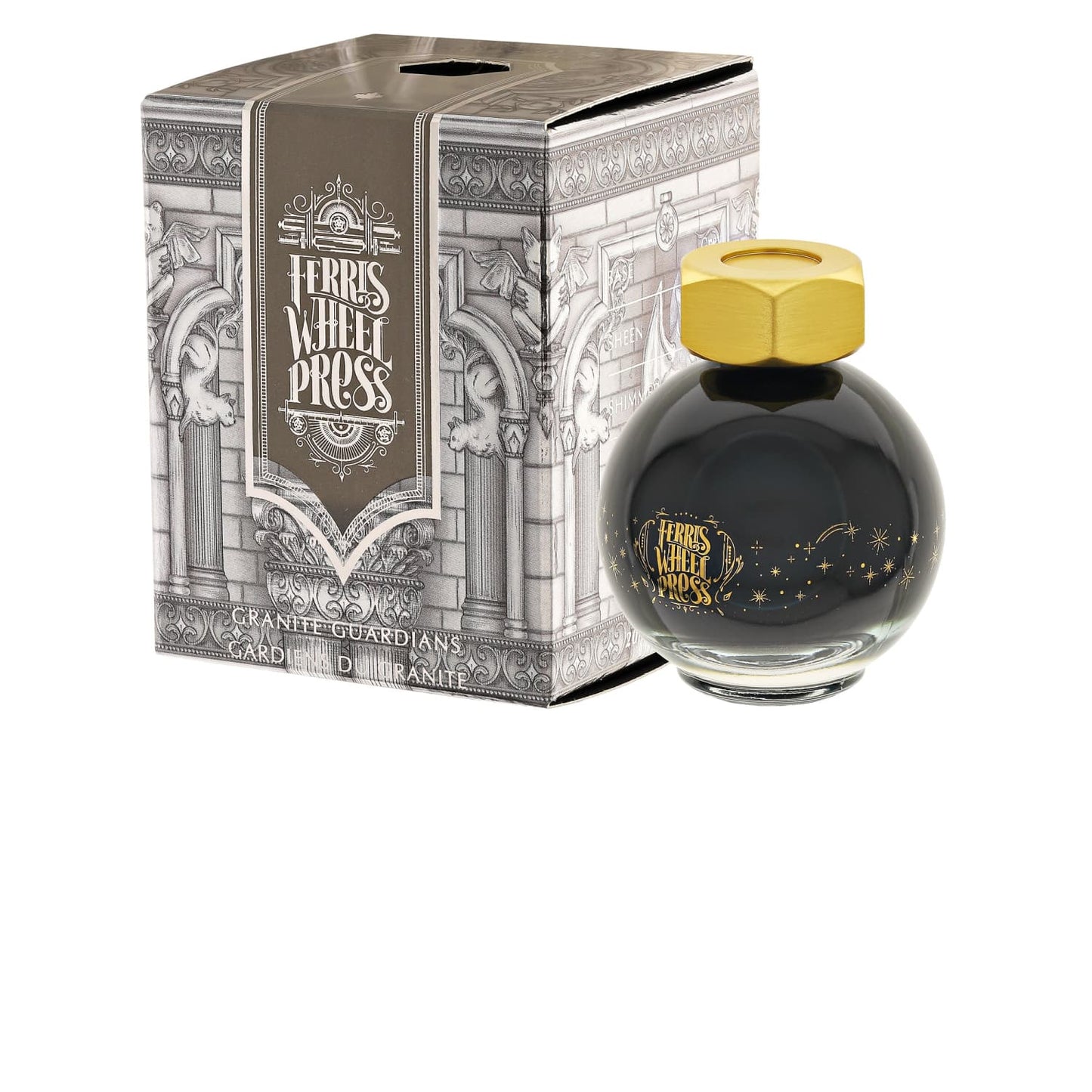 Ferris Wheel Press Bottled Ink in Granite Guardians Shimmer - 20 mL Bottled Ink
