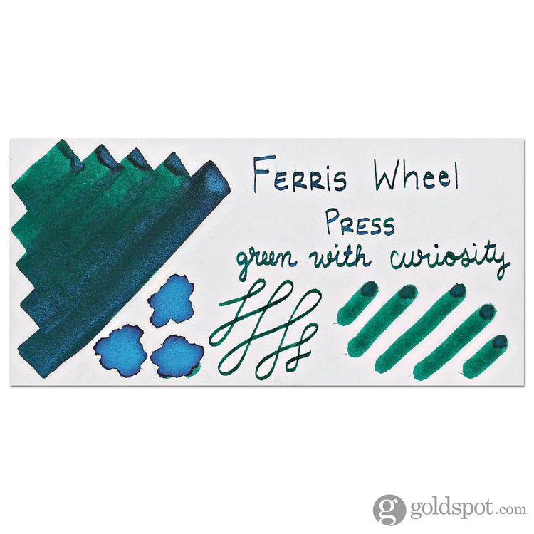Ferris Wheel Press Bottled Ink in Green with Curiosity - 20 mL Bottled Ink