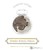 Ferris Wheel Press Bottled Ink in Leadcast Letters - 38 mL Bottled Ink