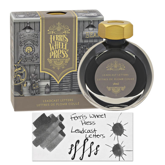 Ferris Wheel Press Bottled Ink in Leadcast Letters - 38 mL