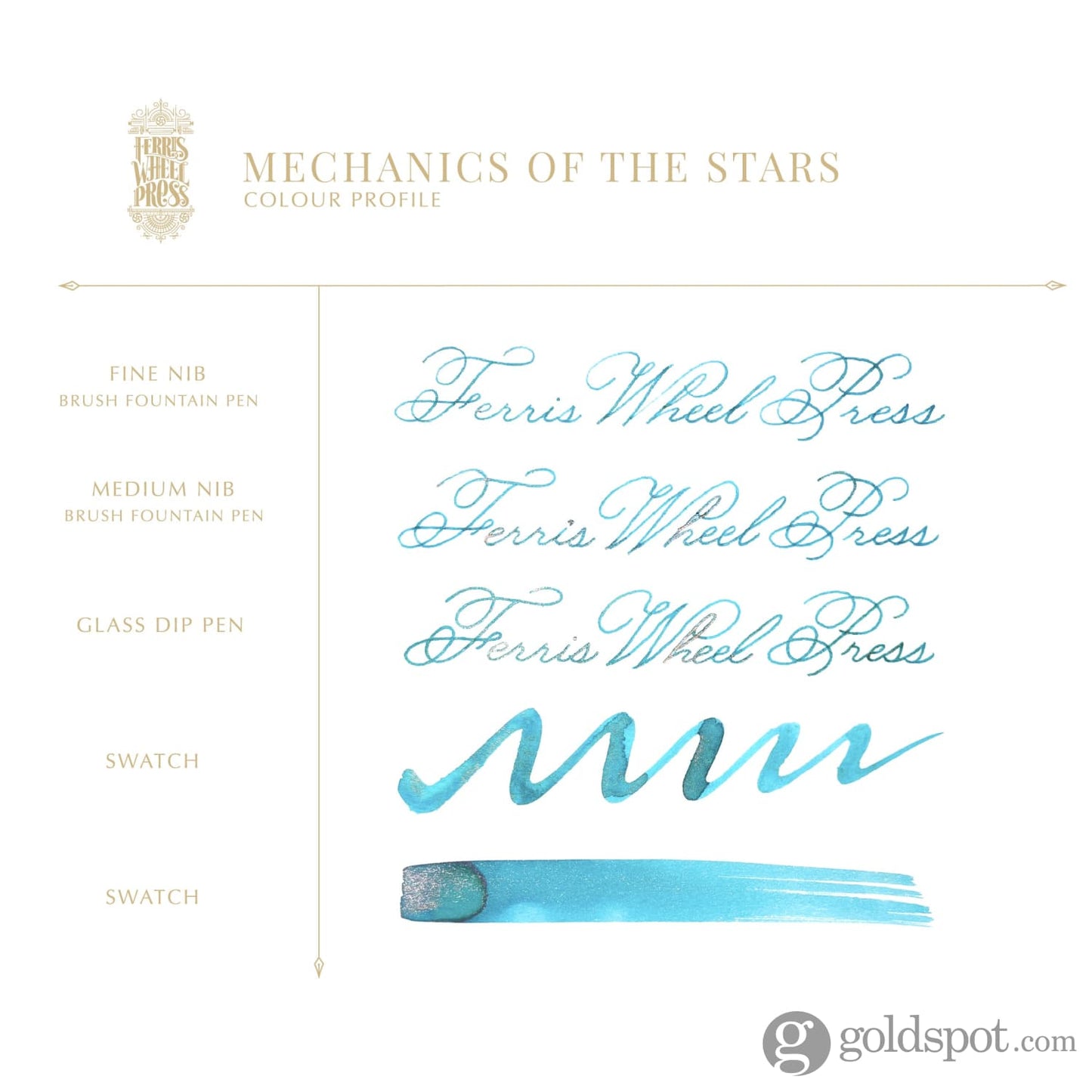 Ferris Wheel Press Bottled Ink in Mechanics of the Stars Bottled Ink