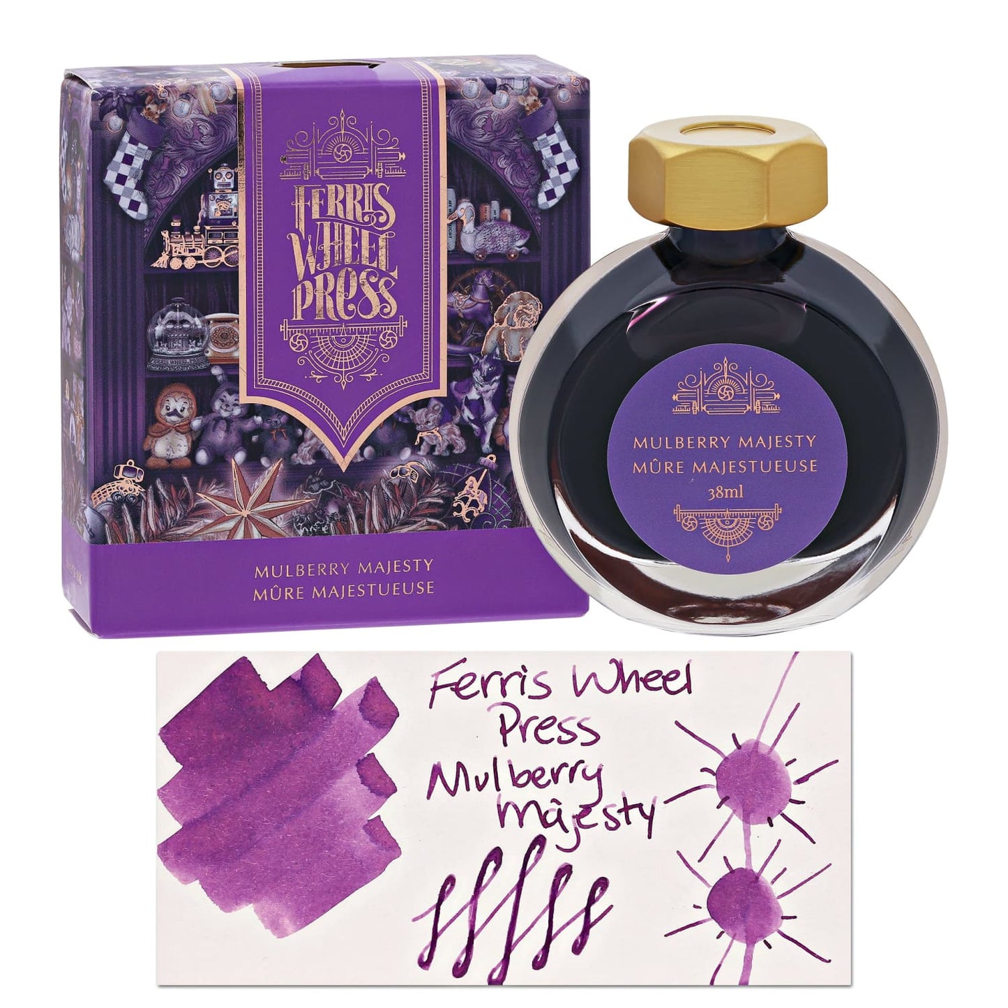 Ferris Wheel Press Bottled Ink in Mulberry Majestic - 38 mL Bottled Ink