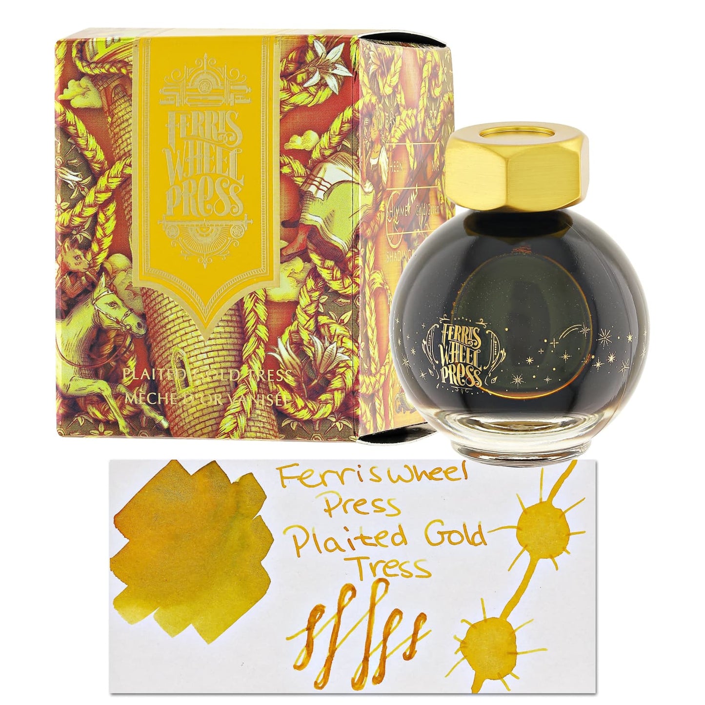 Ferris Wheel Press Bottled Ink in Plaited Gold Tress - 20 mL Bottled Ink