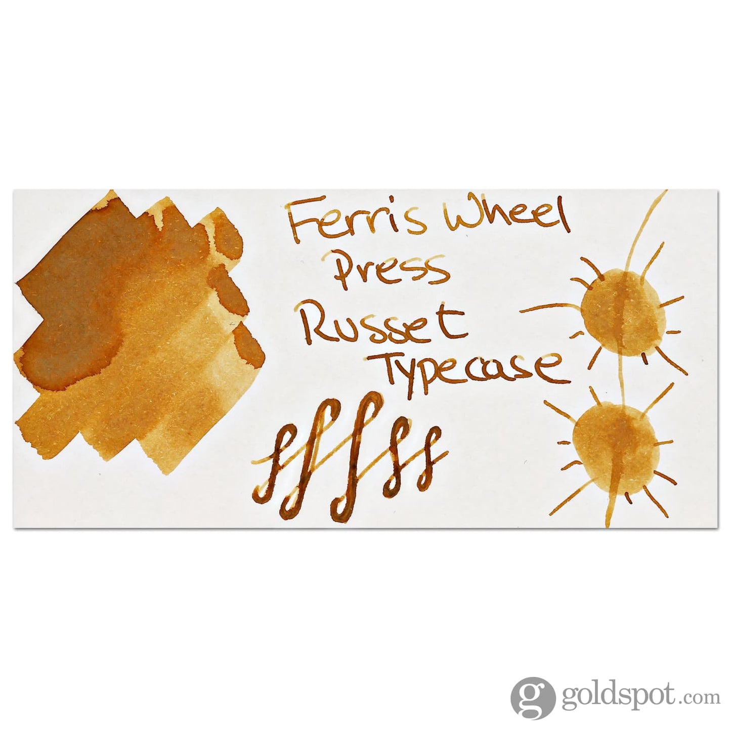 Ferris Wheel Press Bottled Ink in Russet Type Case - 38mL Bottled Ink