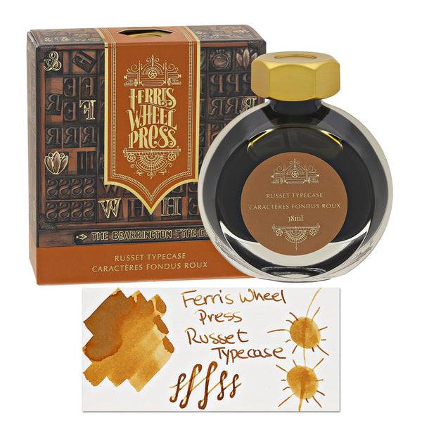 Ferris Wheel Press Bottled Ink in Russet Type Case - 38mL Bottled Ink