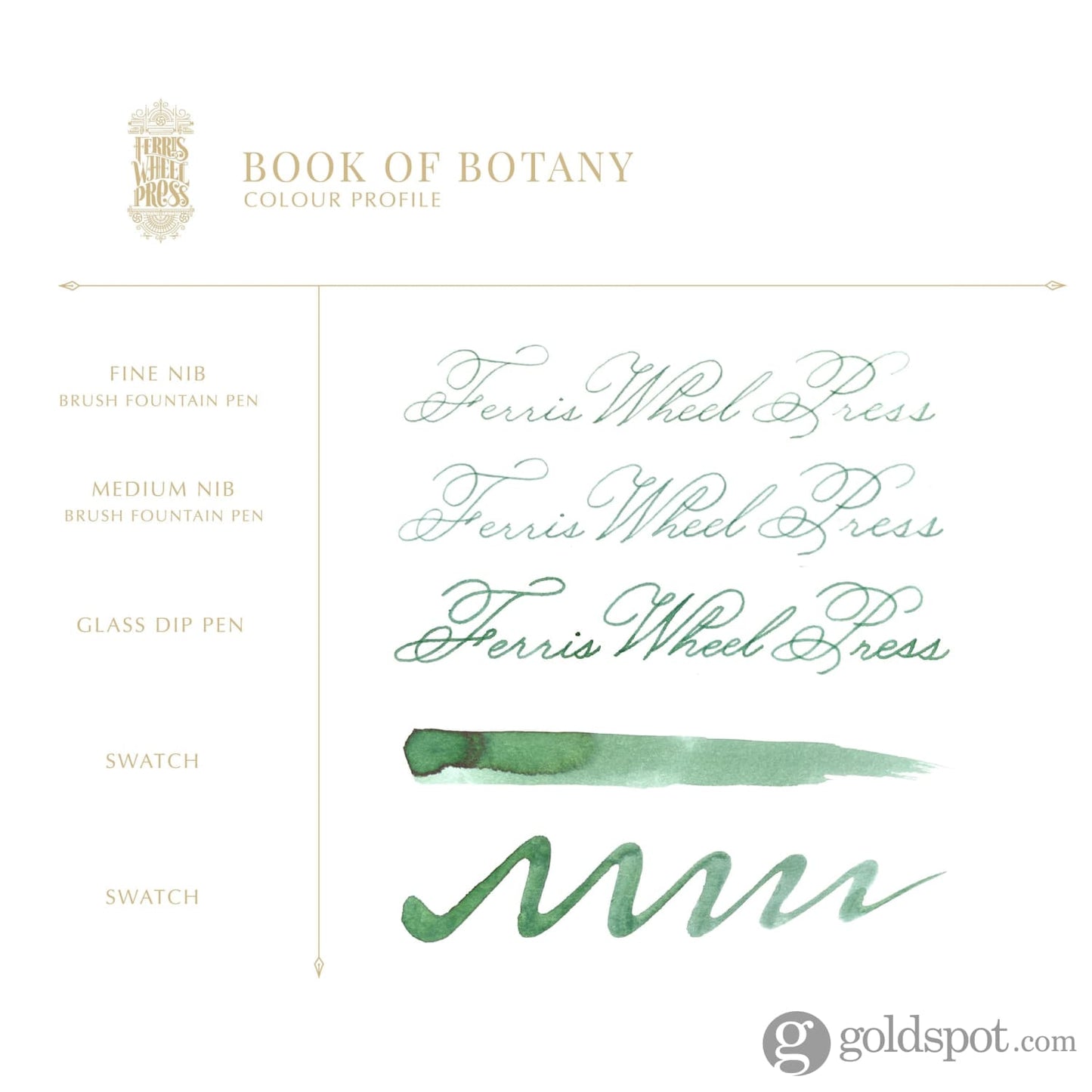 Ferris Wheel Press Bottled Ink Pot in Book of Botany 10 mL Bottled Ink