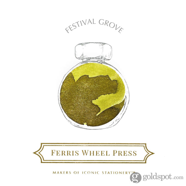 Ferris Wheel Press Bottled Ink Pot in Festival Grove -10mL Bottled Ink