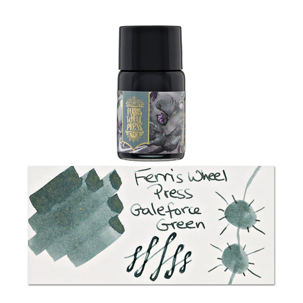 Ferris Wheel Press Bottled Ink Pot in Galeforce Green - 10mL Bottled Ink