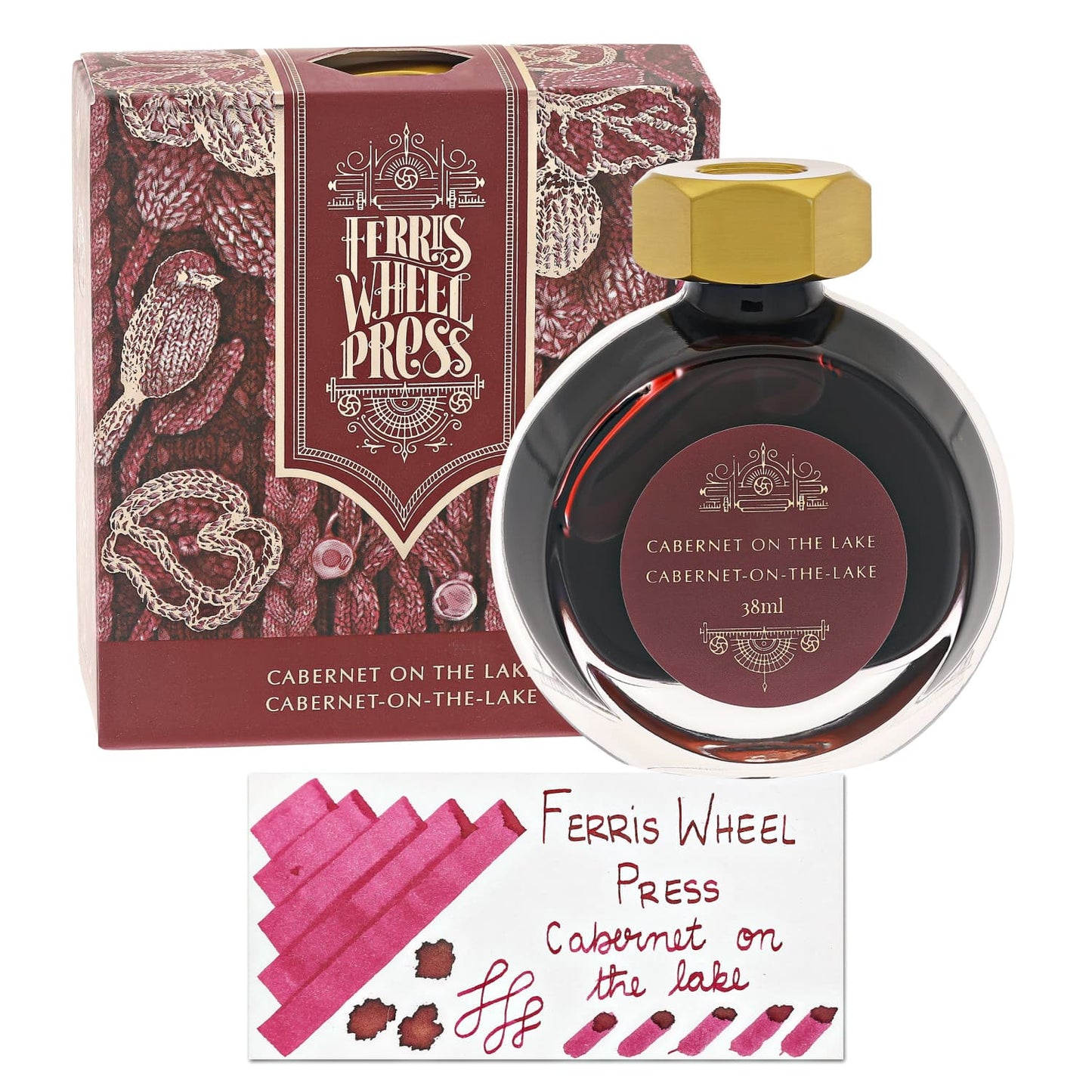 Ferris Wheel Press Bottled Ink in Cabernet on the Lake - 38 mL Bottled Ink