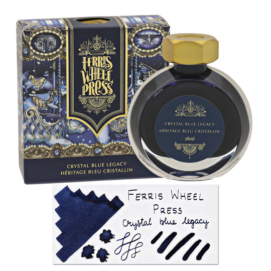Ferris Wheel Press Crystal Blue Legacy Bottled Ink - 38 mL
