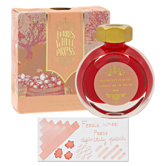 Ferris Wheel Press Definitely Peach Bottle Ink - 38 mL