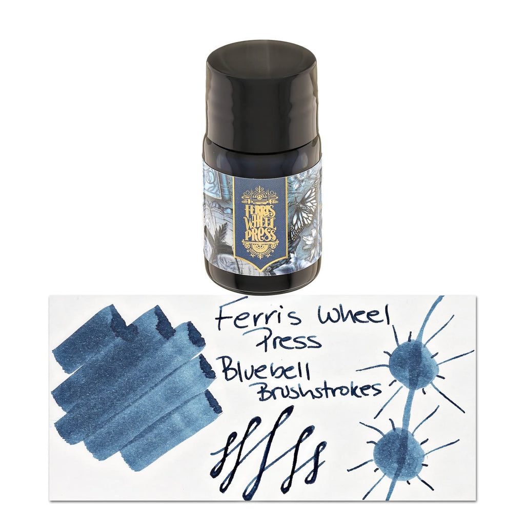 Ferris Wheel Press in Bluebell Brushstrokes Bottled Ink - 10 mL Bottled Ink