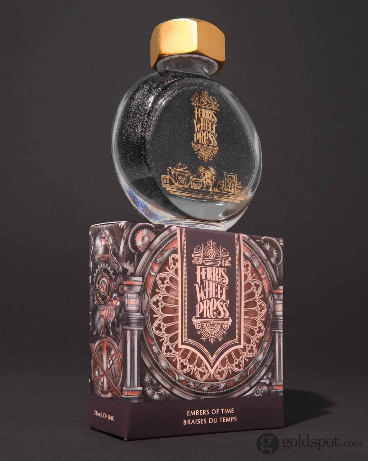 Ferris Wheel Press in Embers of Time Shimmer Bottled Ink - 38 mL Bottled Ink