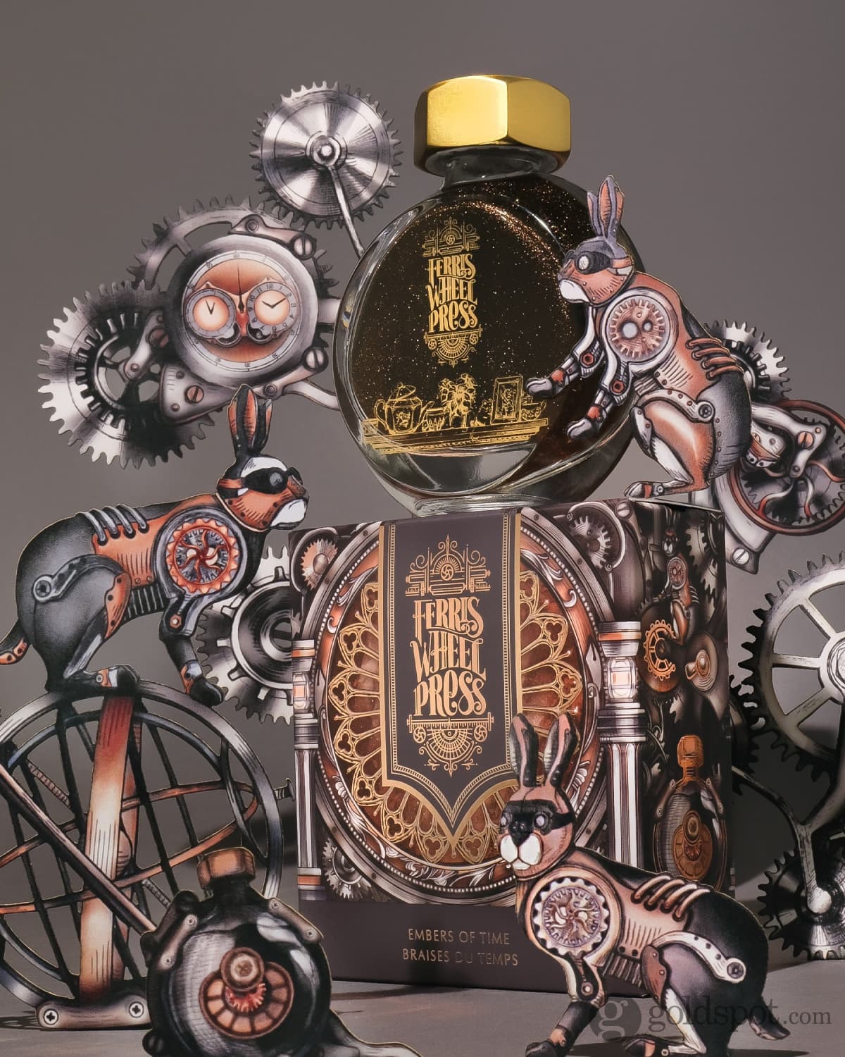 Ferris Wheel Press in Embers of Time Shimmer Bottled Ink - 38 mL