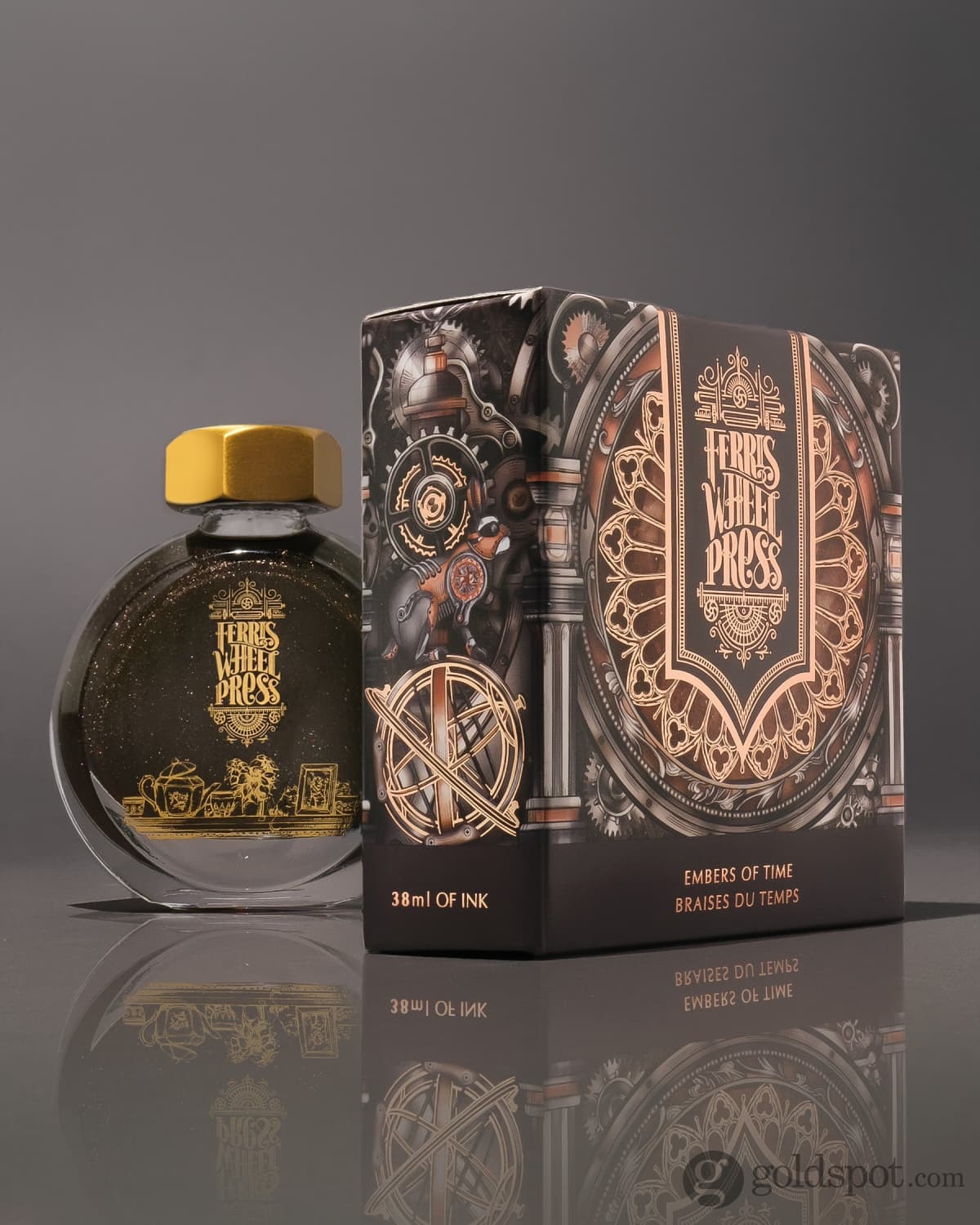 Ferris Wheel Press in Embers of Time Shimmer Bottled Ink - 38 mL Bottled Ink