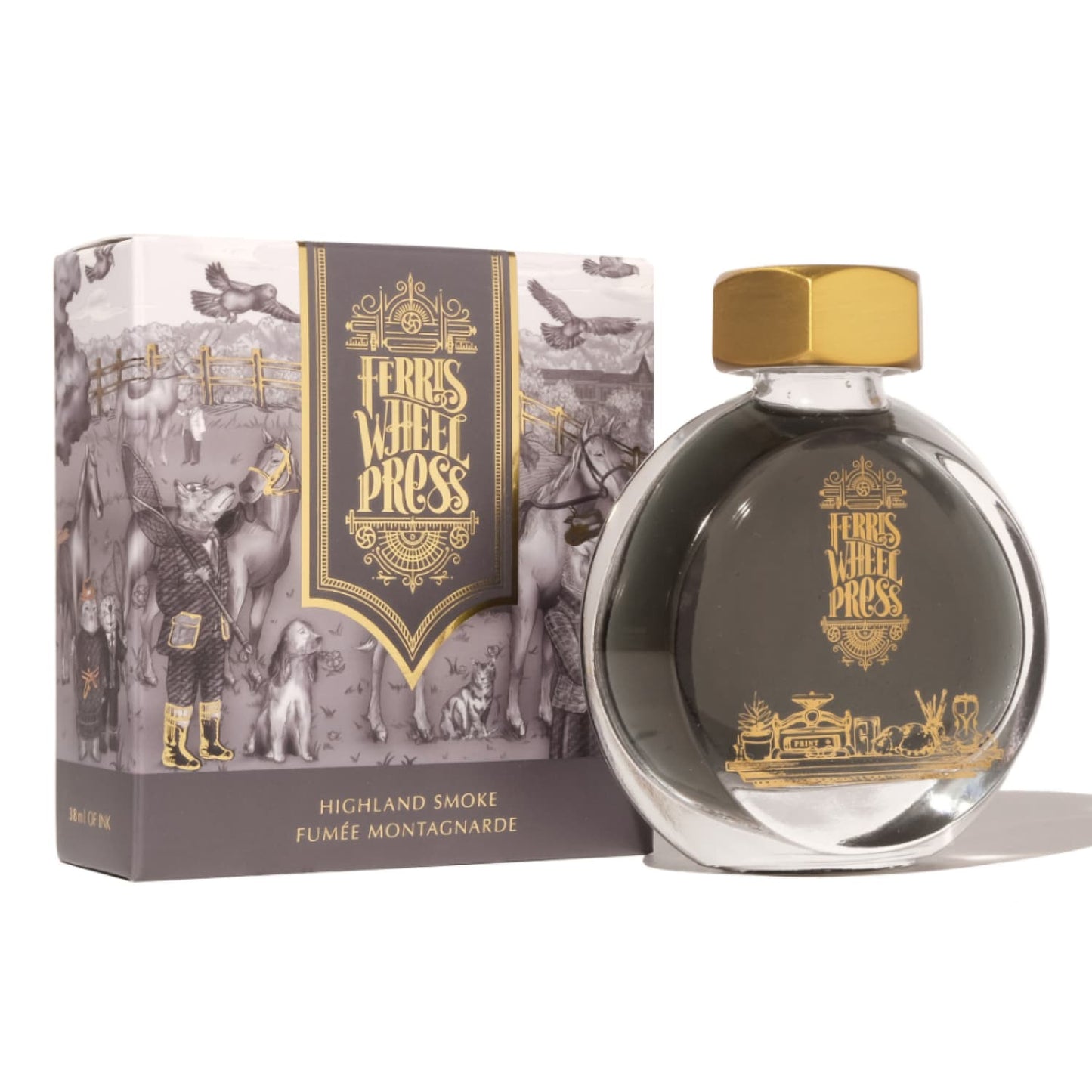 Ferris Wheel Press in Highland Smoke Bottled Ink - 38 mL Bottled Ink