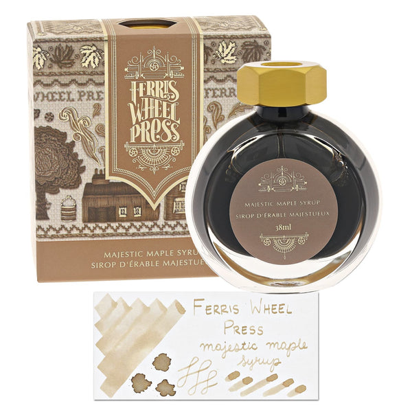 Ferris Wheel Press Shimmer Bottle Ink in Majestic Maple Syrup - 38 mL Bottled Ink