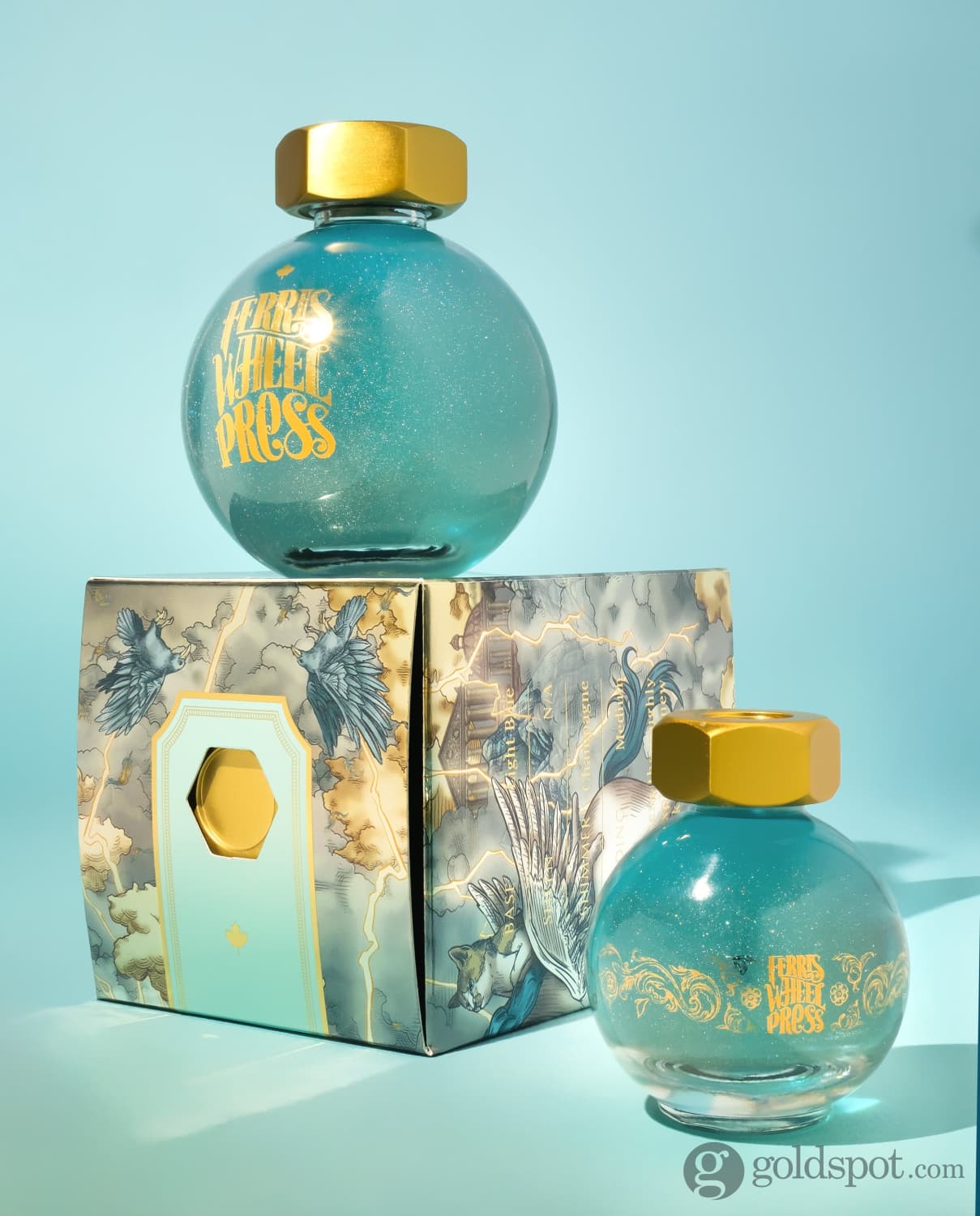 Ferris Wheel Press in Skies of Uproar Shimmer Bottled Ink - 20 mL Bottled Ink