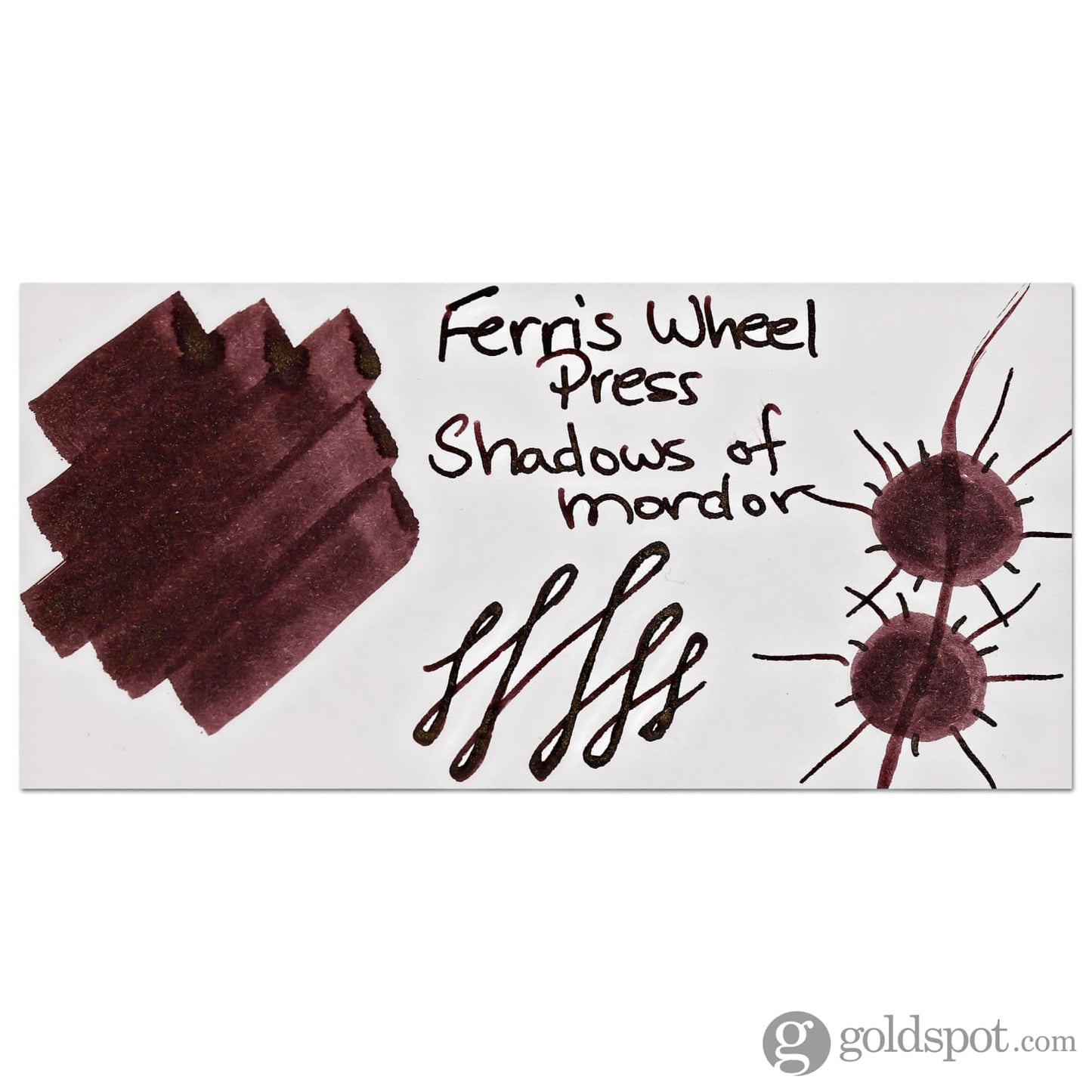 Ferris Wheel Press Lord of the Rings Bottled Ink in Shadow of Mordor - 28 mL Bottled Ink