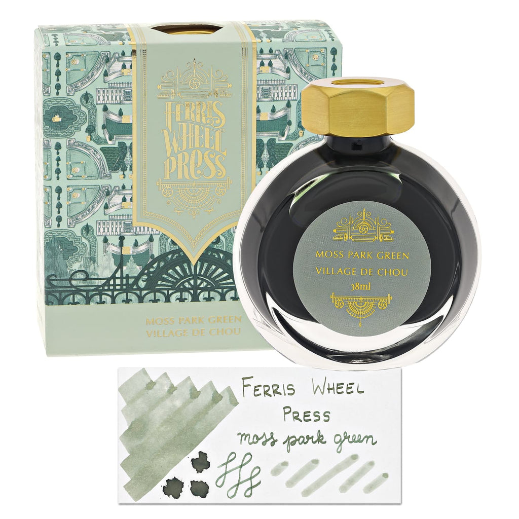 Ferris Wheel Press Bottle Ink in Moss Park Green - 38mL Bottled Ink