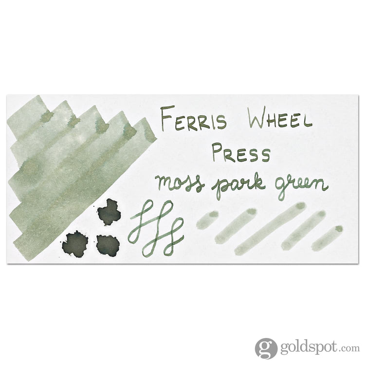 Ferris Wheel Press Bottle Ink in Moss Park Green - 38mL Bottled Ink