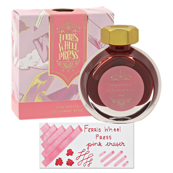 Ferris Wheel Press Bottle Ink in Pink Eraser - 38 mL Bottled Ink